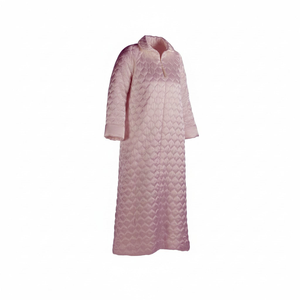 Carlton Hall Front Zip Quilted Robe - 1040Q