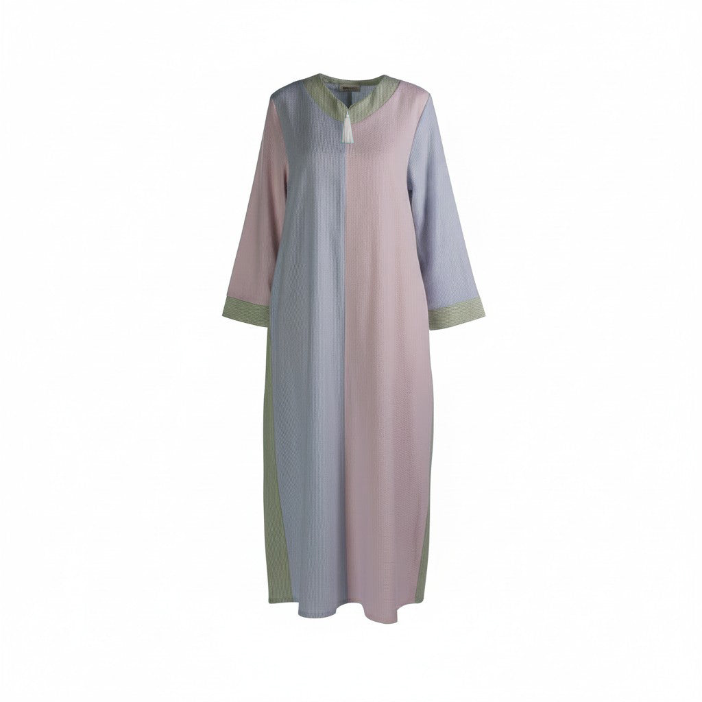 Carlton Hall Classic Colorblock Zip Robe - 81-02