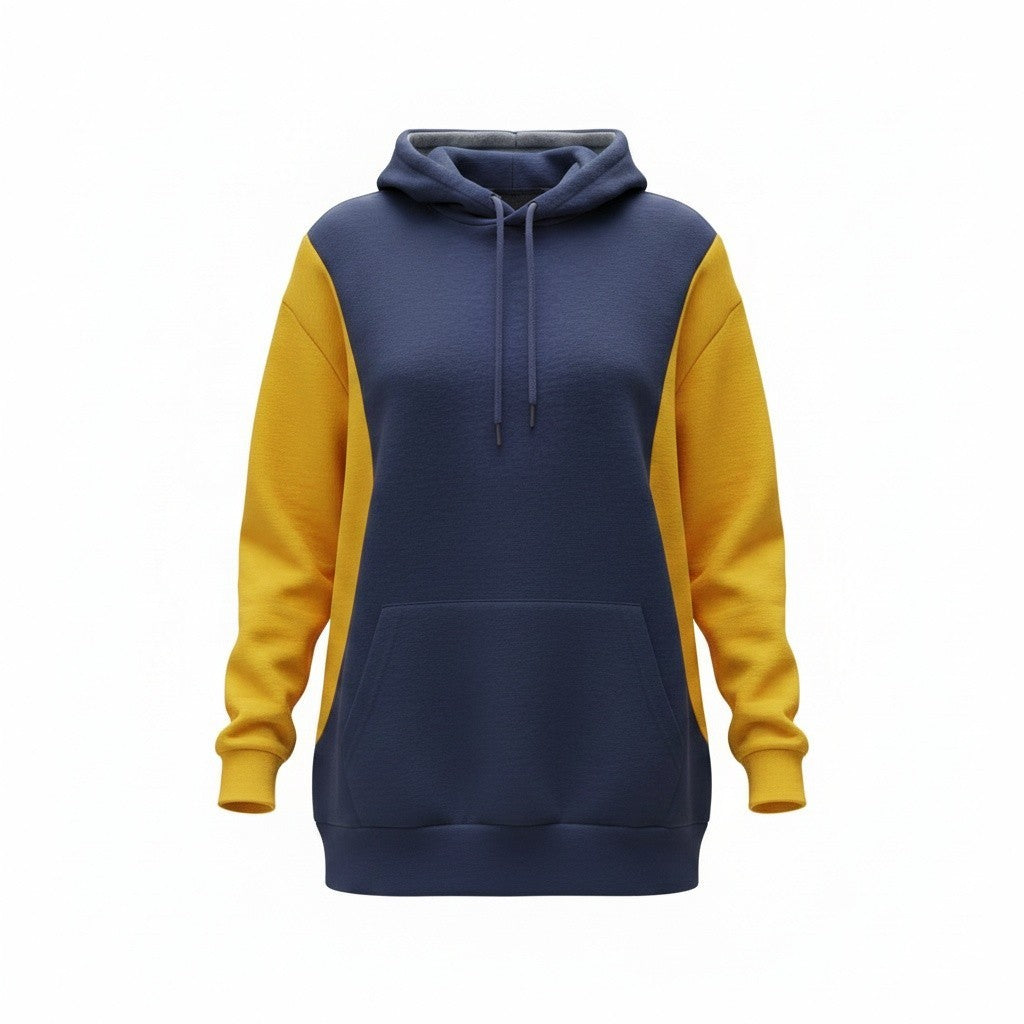 Contrast Sport Panel Hoodie
