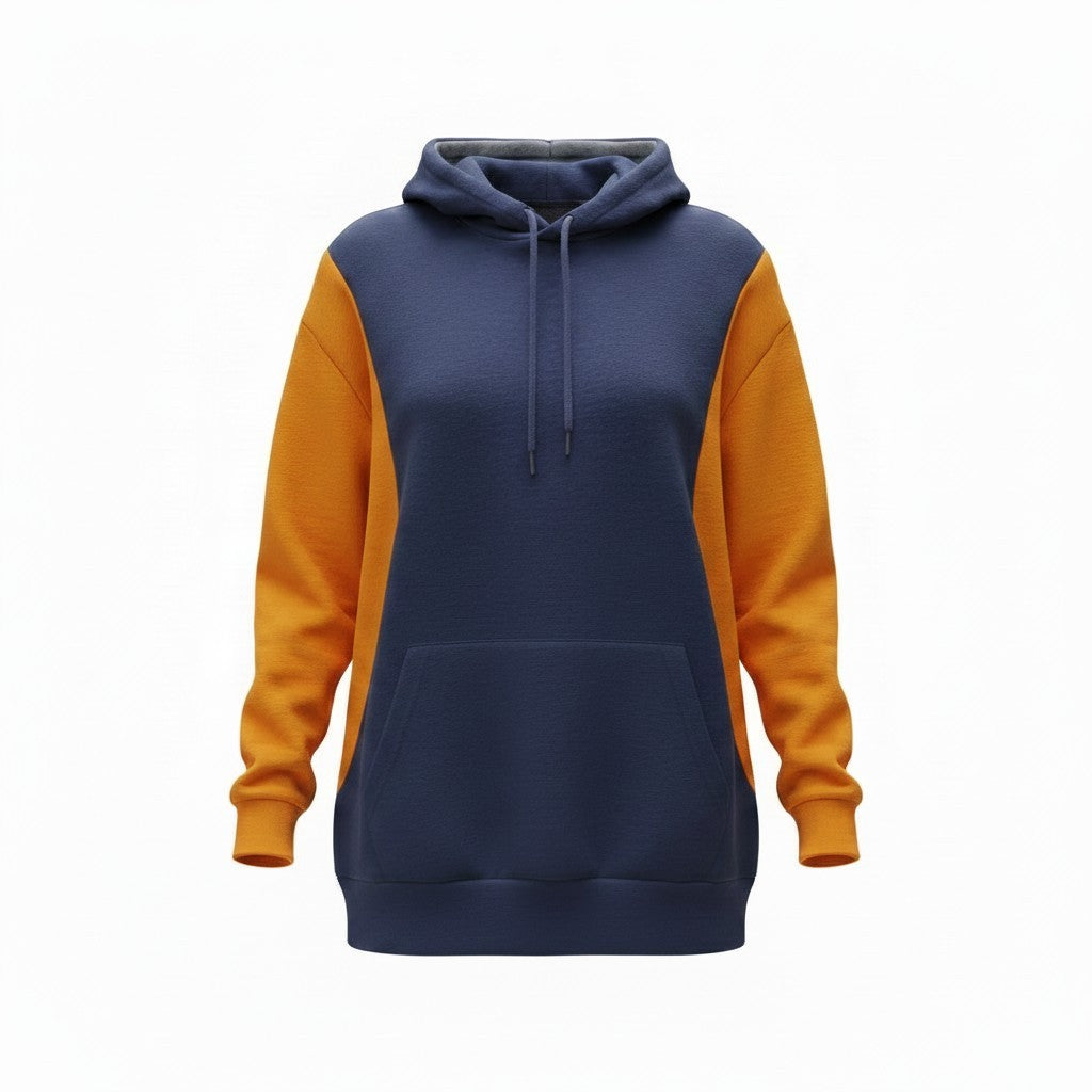 Contrast Sport Panel Hoodie