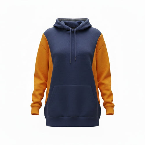 Contrast Sport Panel Hoodie