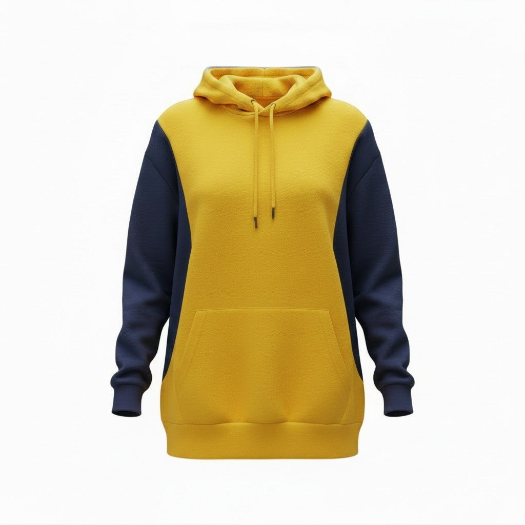Contrast Sport Panel Hoodie