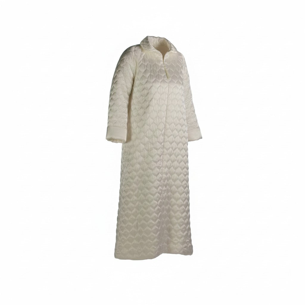 Carlton Hall Front Zip Quilted Robe - 1040Q