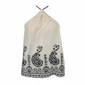 Embroidered Halter Top