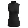Mock Neck sleeveless tank