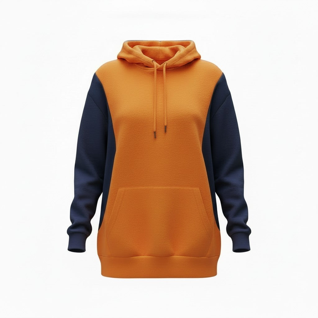 Contrast Sport Panel Hoodie