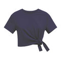 Cropped Side Tie Logo Tee