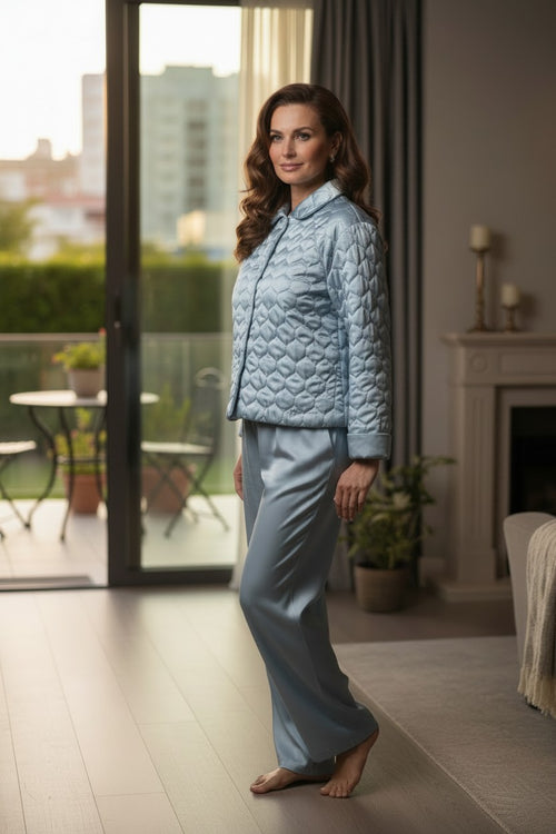 Carlton Hall Peter Pan Collar Bed Jacket - 401QBJ