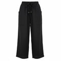 Wide leg linen pant with adjustable drawcord